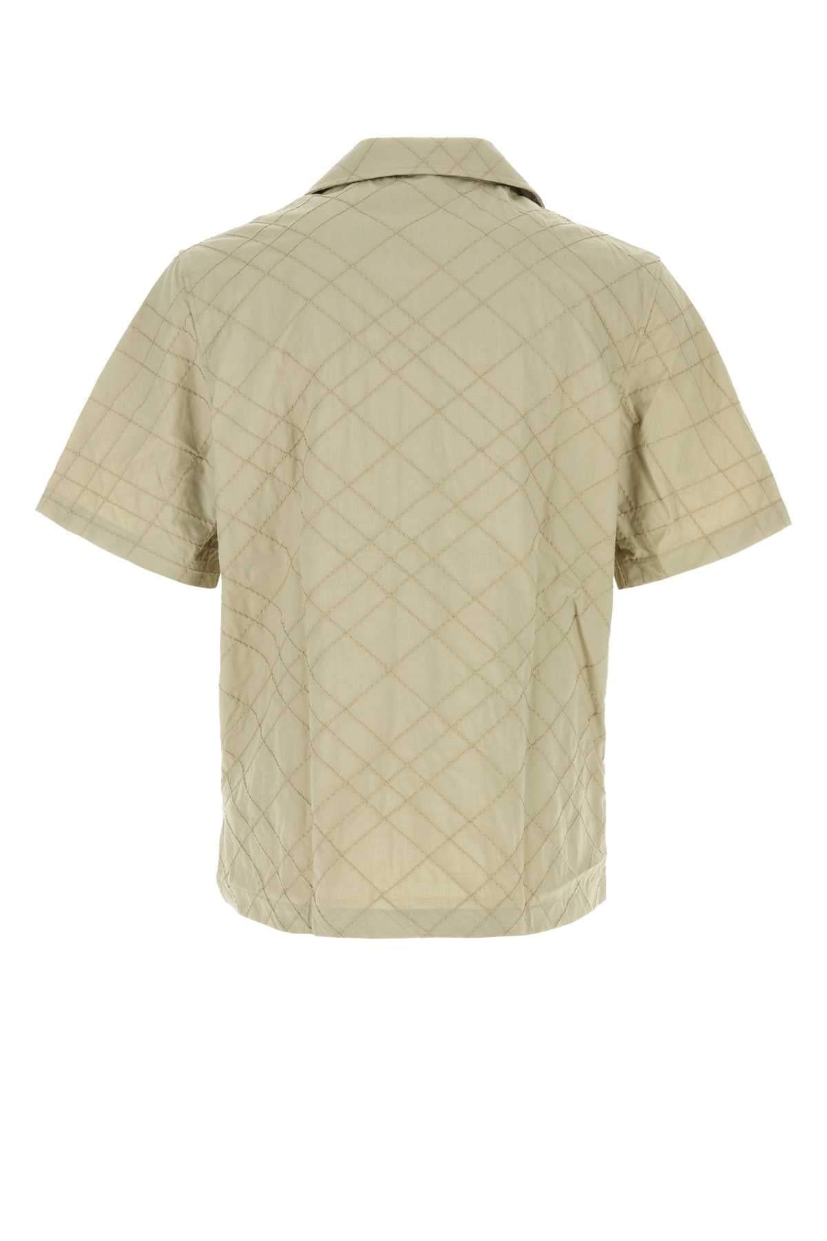 Burberry Men Khaki Cotton Shirt BURBERRY