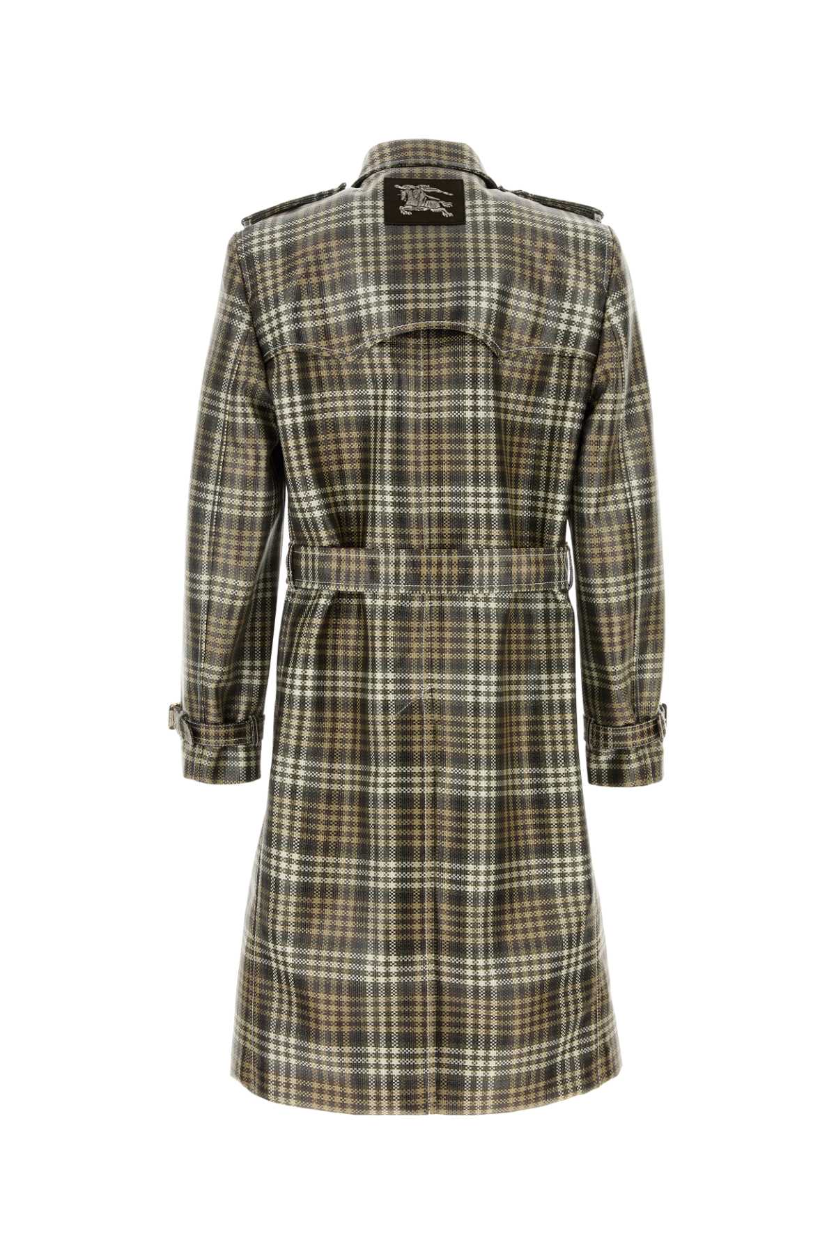 Burberry Men Embroidered Jacquard Foxfield Trench Coat BURBERRY