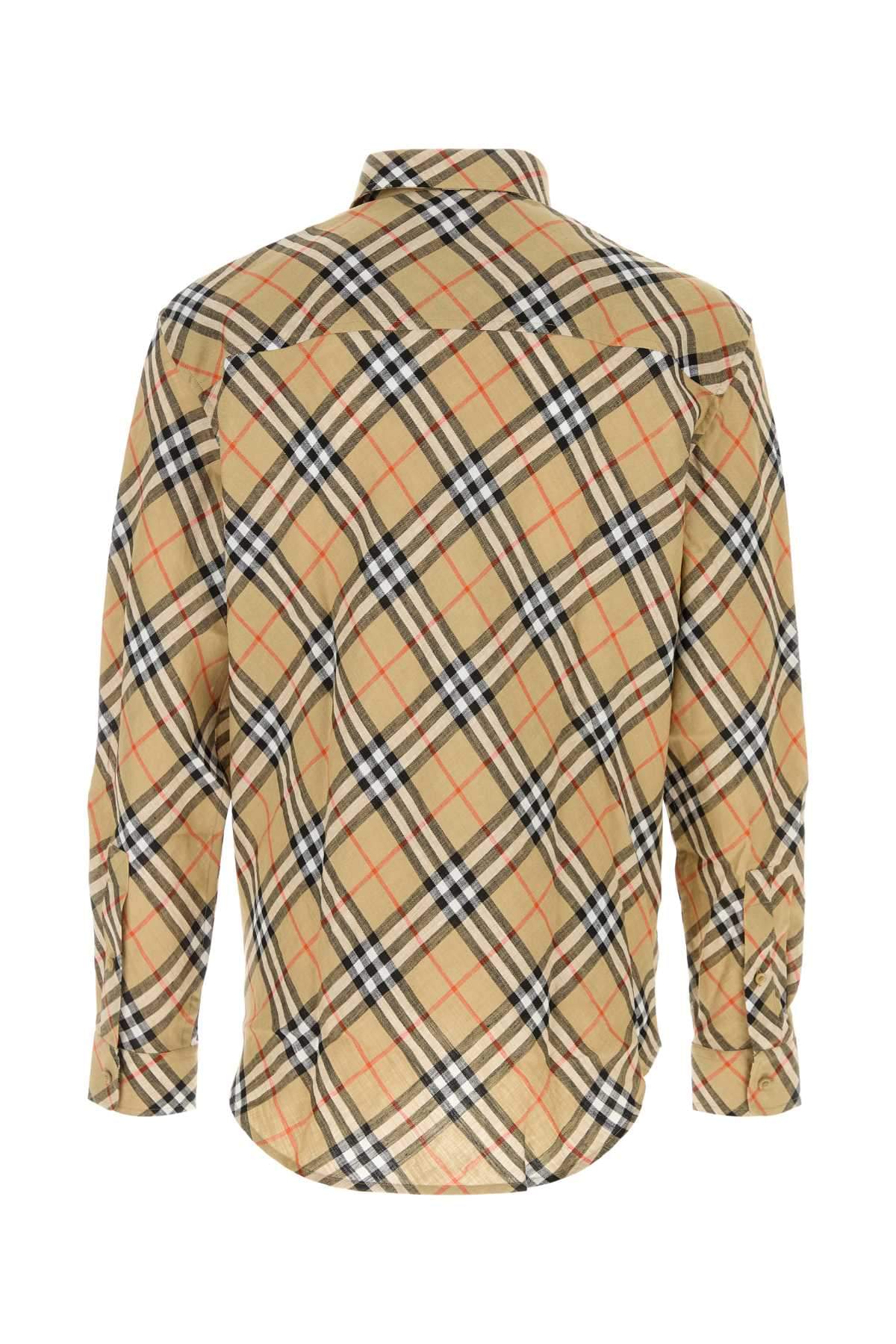 Burberry Men Embroidered Linen Shirt BURBERRY