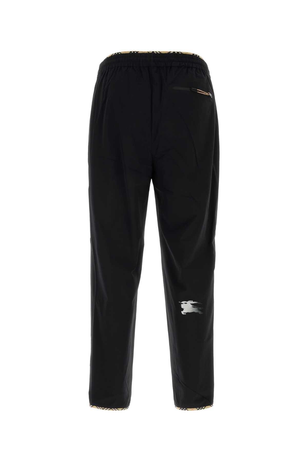 Burberry Men Black Stretch Nylon Joggers BURBERRY