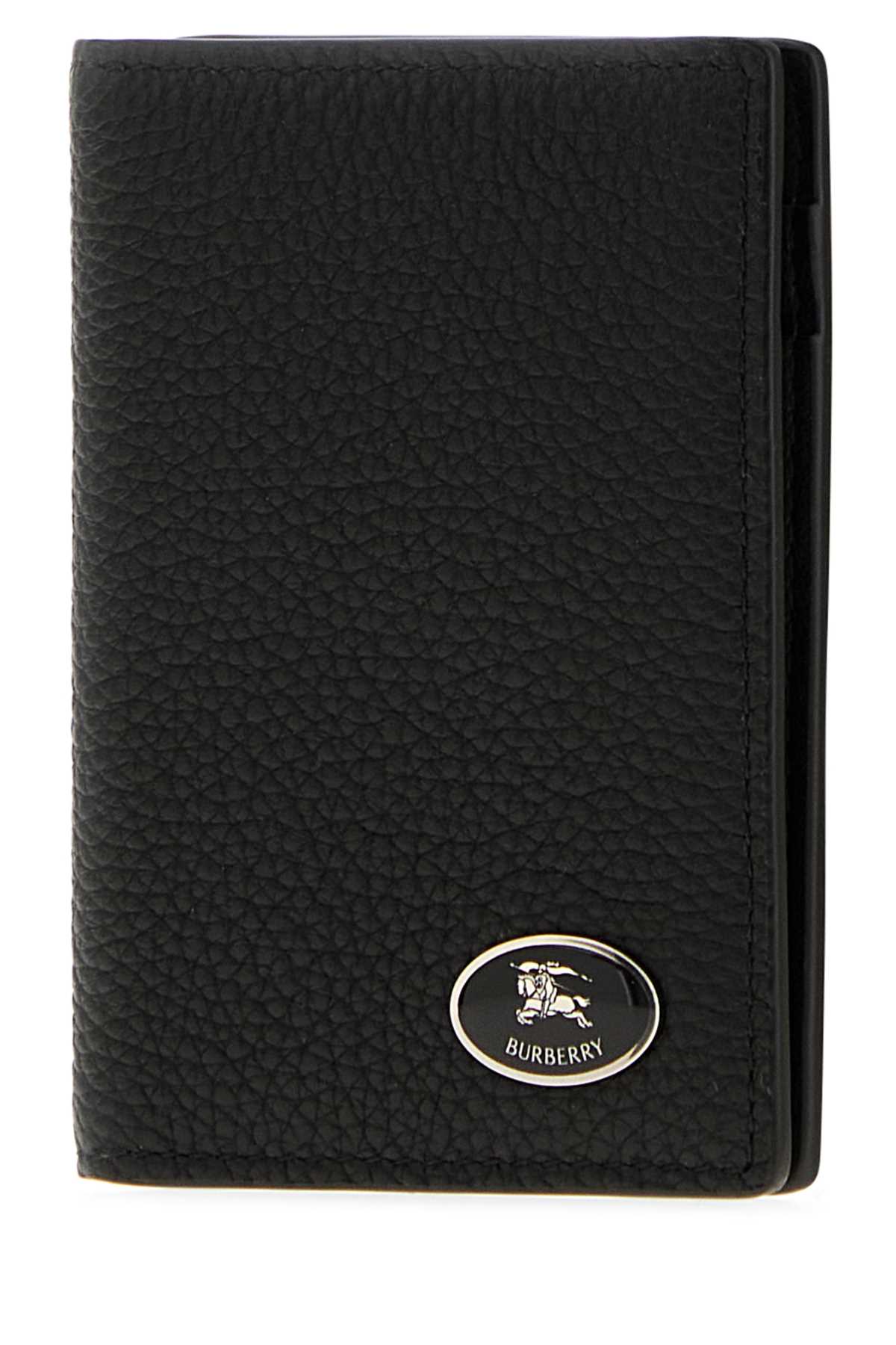 Burberry Men Black Leather Card Holder BURBERRY