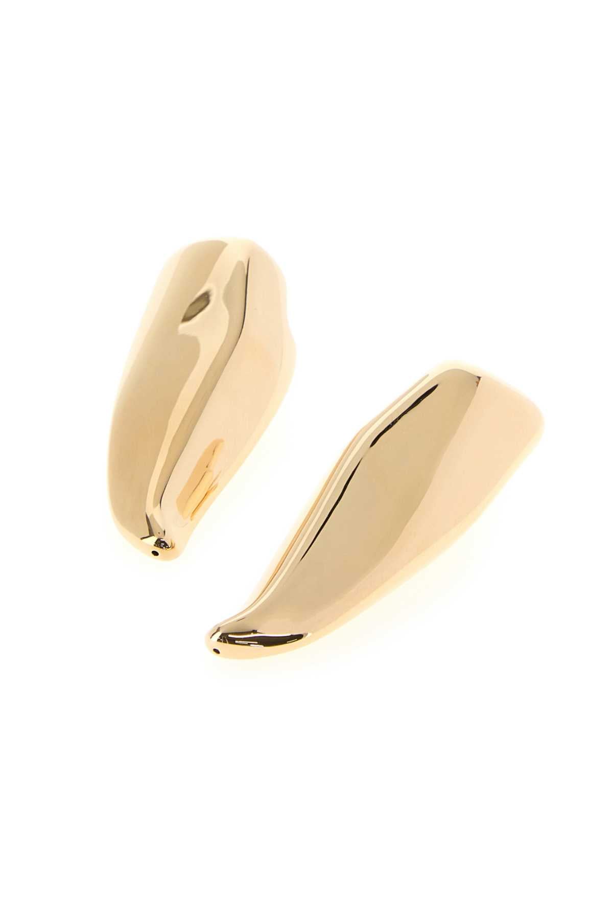 Bottega Veneta Women Gold Silver Large Prisma Earrings BOTTEGA VENETA