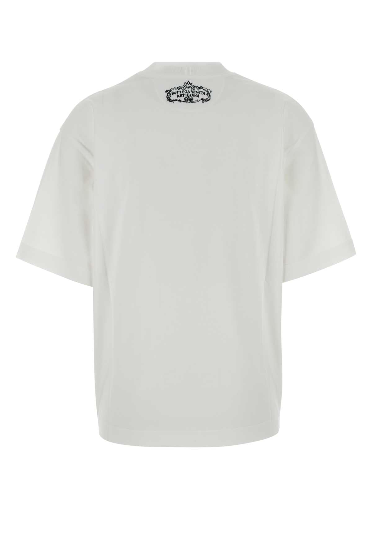 Bottega Veneta Women White Cotton T-Shirt BOTTEGA VENETA
