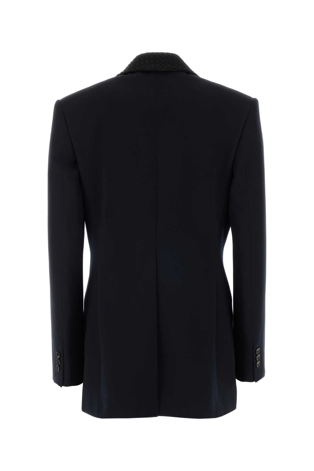 Bottega Veneta Women Midnight Blue Wool Blazer BOTTEGA VENETA