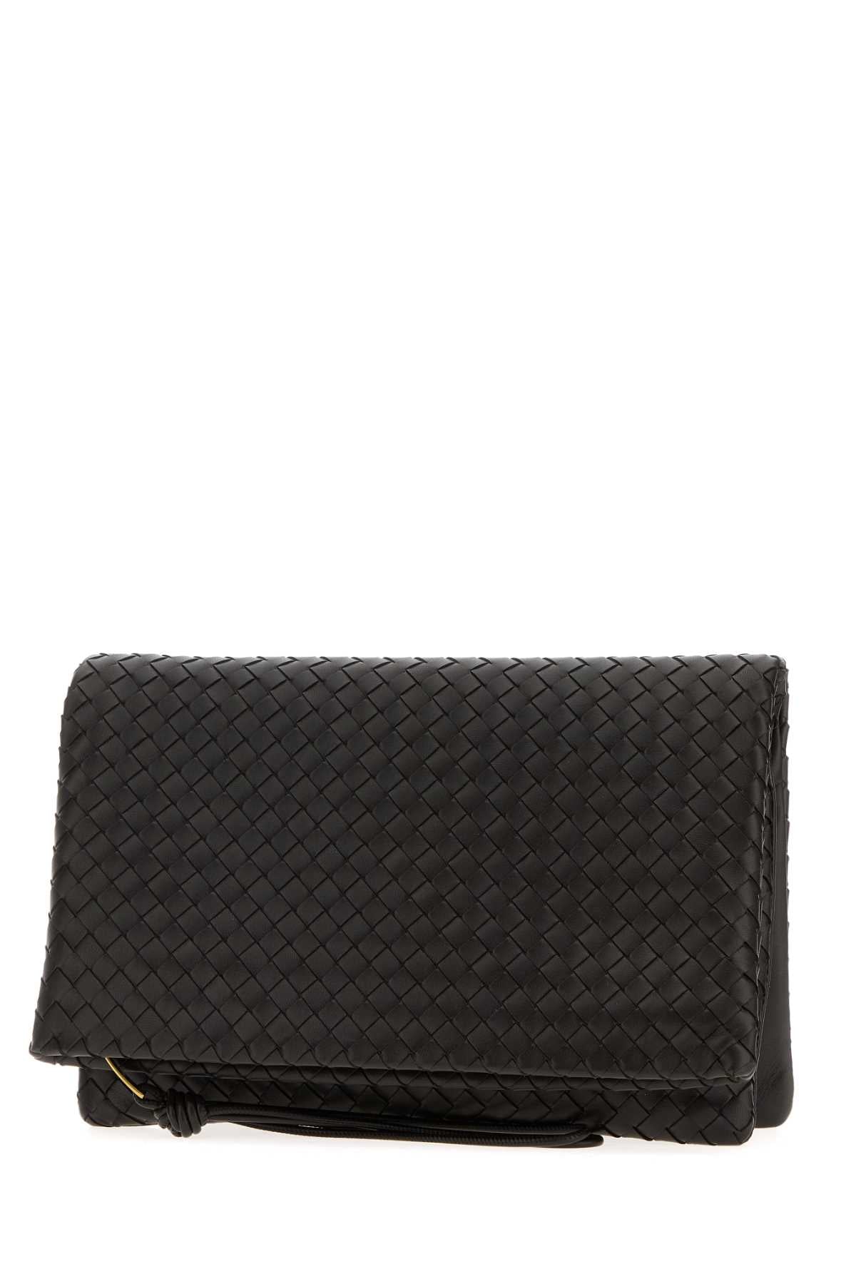 Bottega Veneta Women Dark Brown Leather Giornale Clutch BOTTEGA VENETA