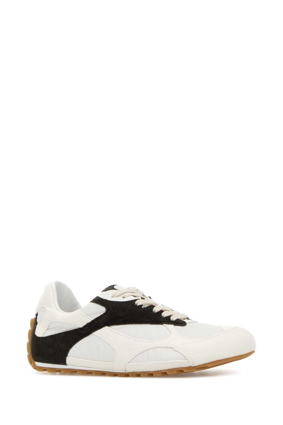 Bottega Veneta Women Two-Tone Suede And Fabric Orbit Sneakers BOTTEGA VENETA