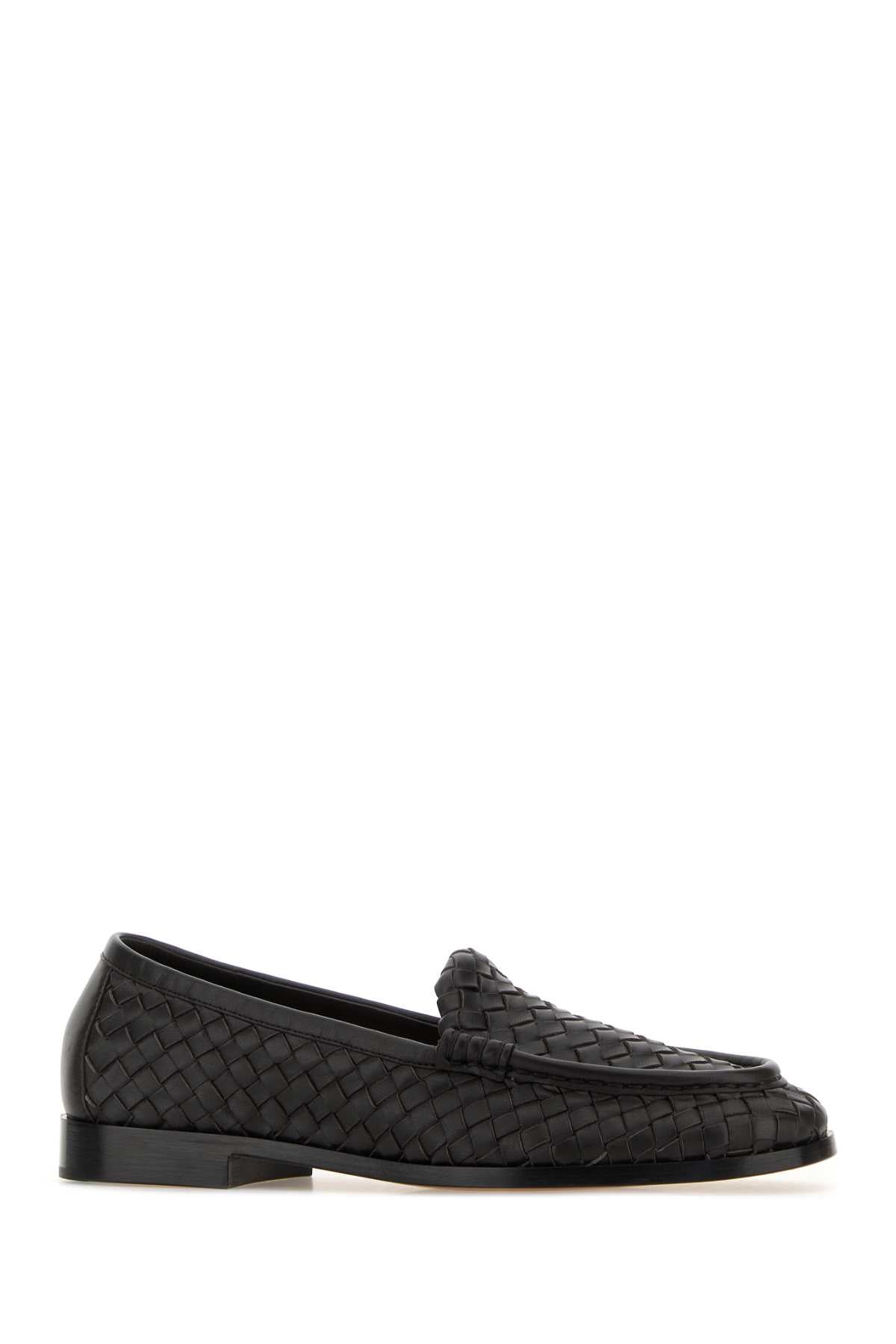 Bottega Veneta Women Dark Brown Leather Silenzio Loafers BOTTEGA VENETA
