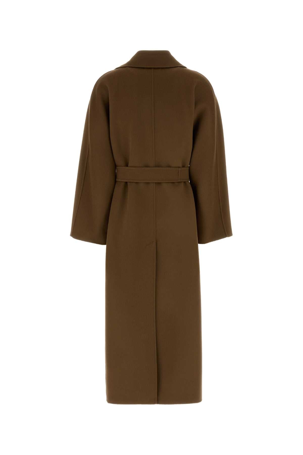 S Maxmara Women Camel Wool Penelope Coat S MAX MARA