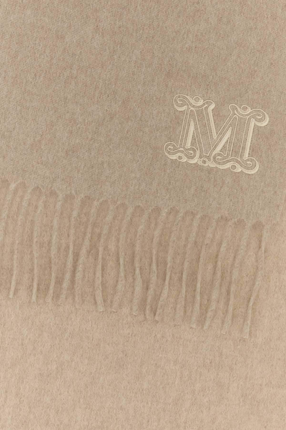 Max Mara Women Sand Cashmere Dalia Scarf MAX MARA