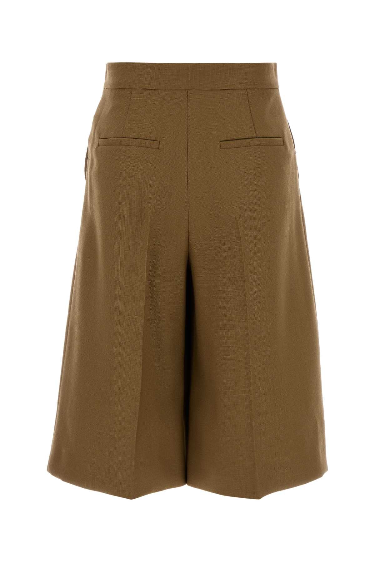 Max Mara Women Biscuit Wool Superbo Bermuda Shorts MAX MARA