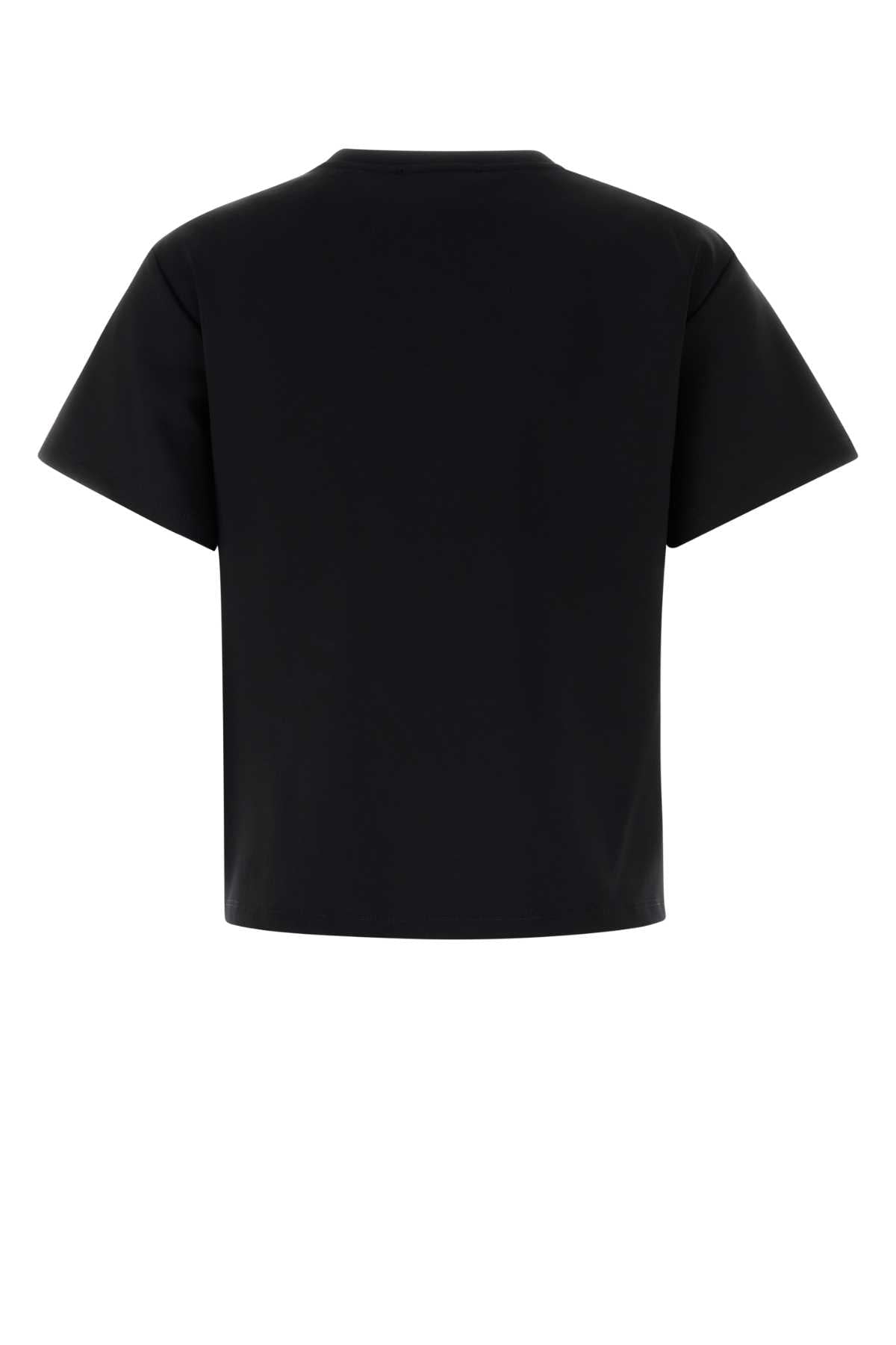 Max Mara Women Black Stretch Jersey Quagga T-Shirt MAX MARA