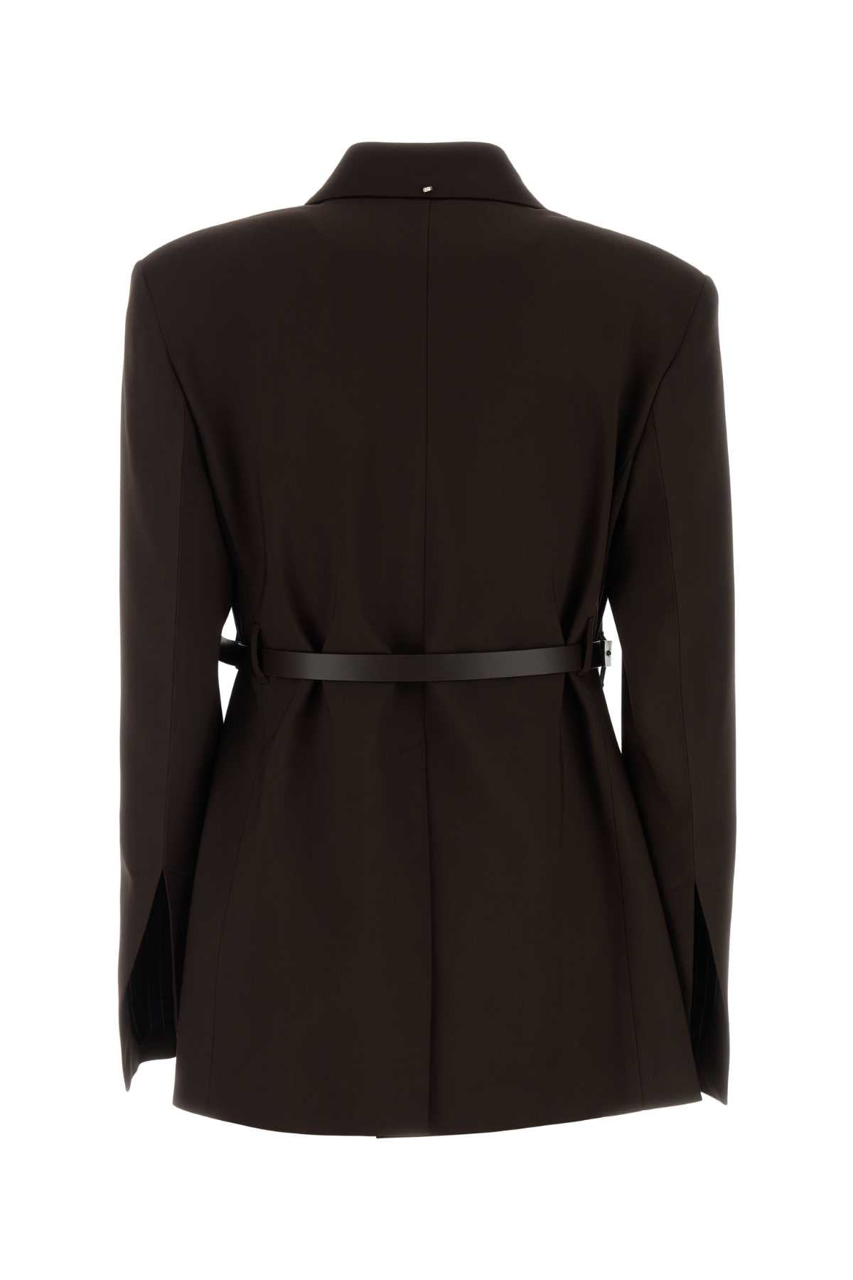 Sportmax Women Brown Stretch Viscose Cinta Blazer SPORTMAX