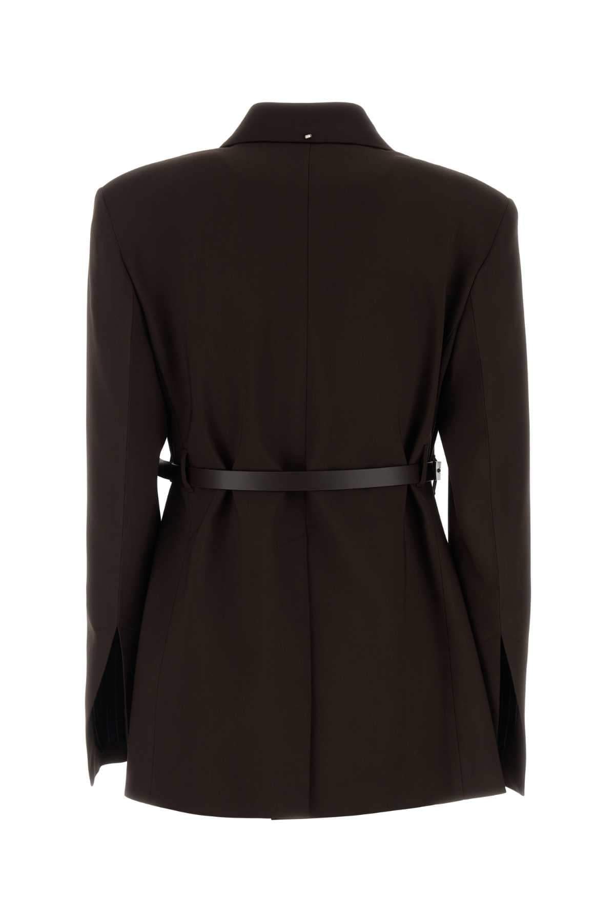 Sportmax Women Brown Stretch Viscose Cinta Blazer SPORTMAX