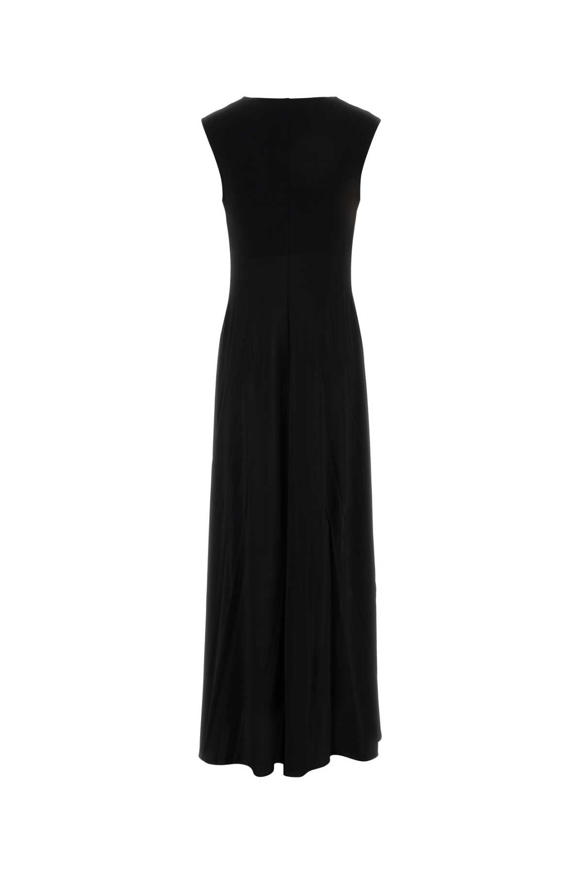 Sportmax Women Black Stretch Viscose Fervida Dress SPORTMAX