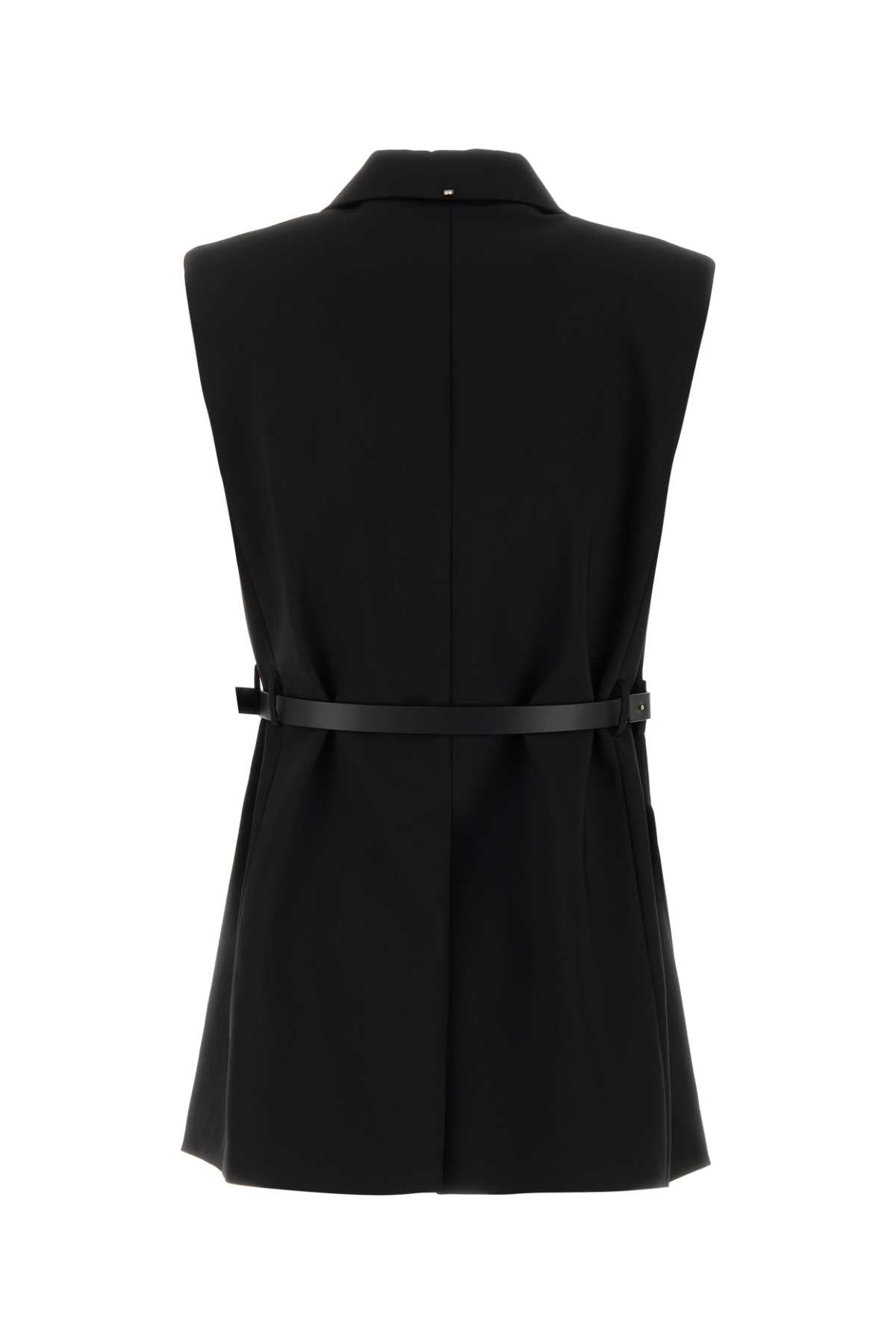 Sportmax Women Black Stretch Viscose Gettone Vest SPORTMAX