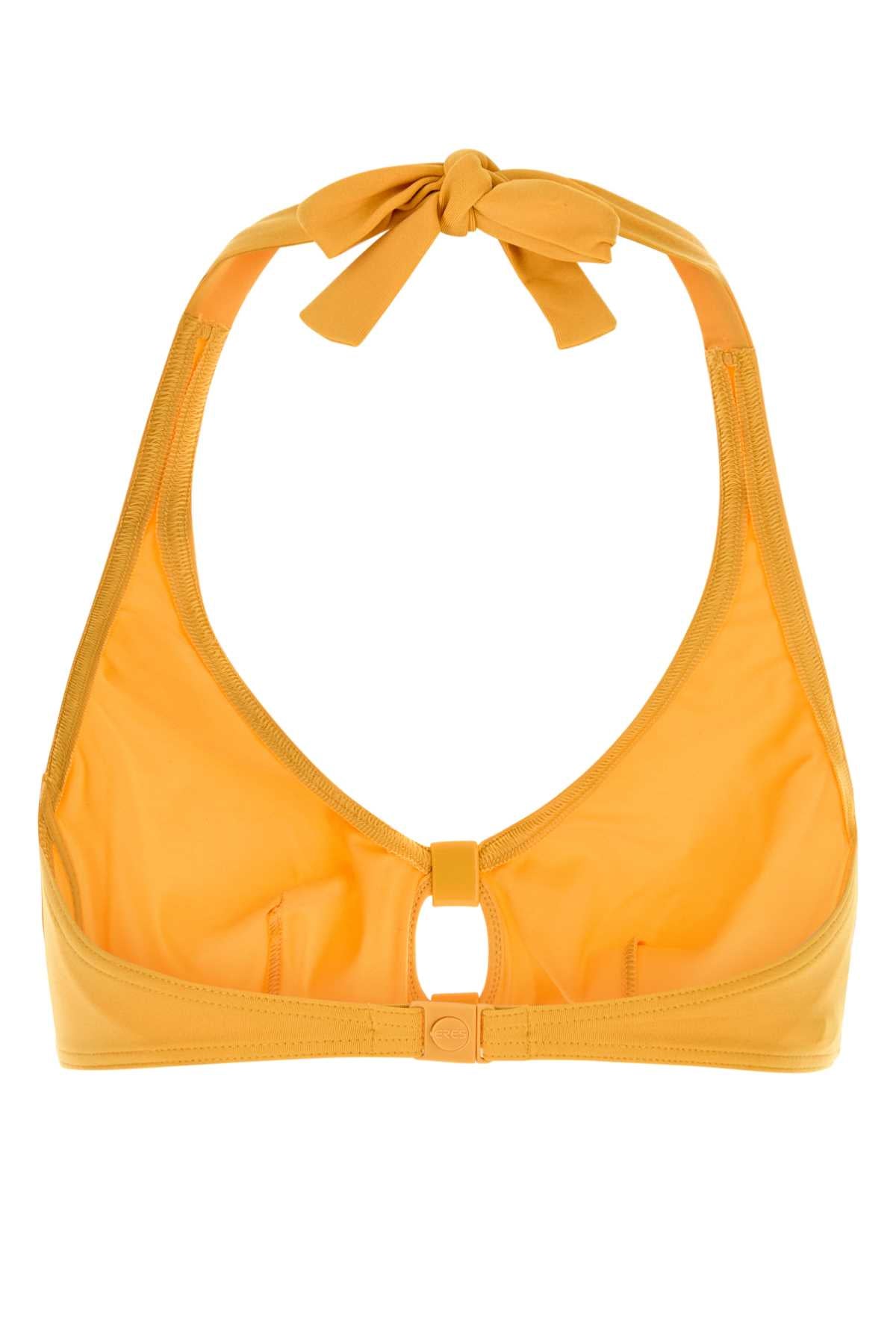 Eres Women Yellow Stretch Nylon Float Bikini Top ERES