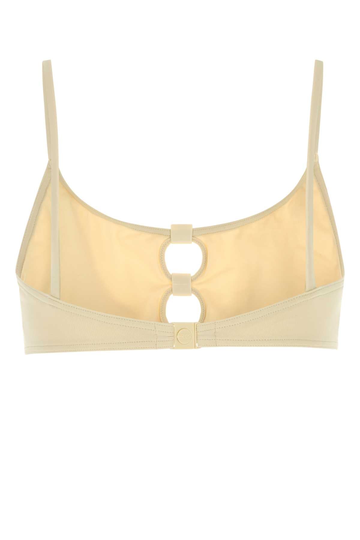 Eres Women Ivory Stretch Nylon Bloom Biniki Top ERES