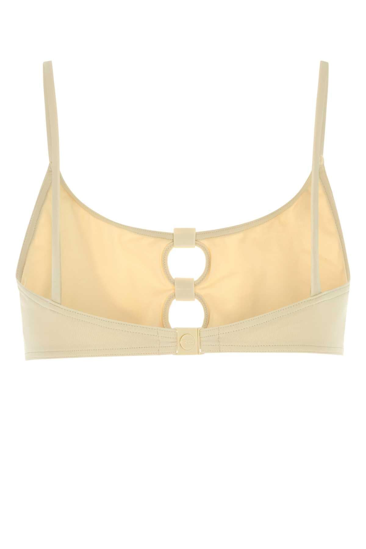 Eres Women Ivory Stretch Nylon Bloom Biniki Top ERES