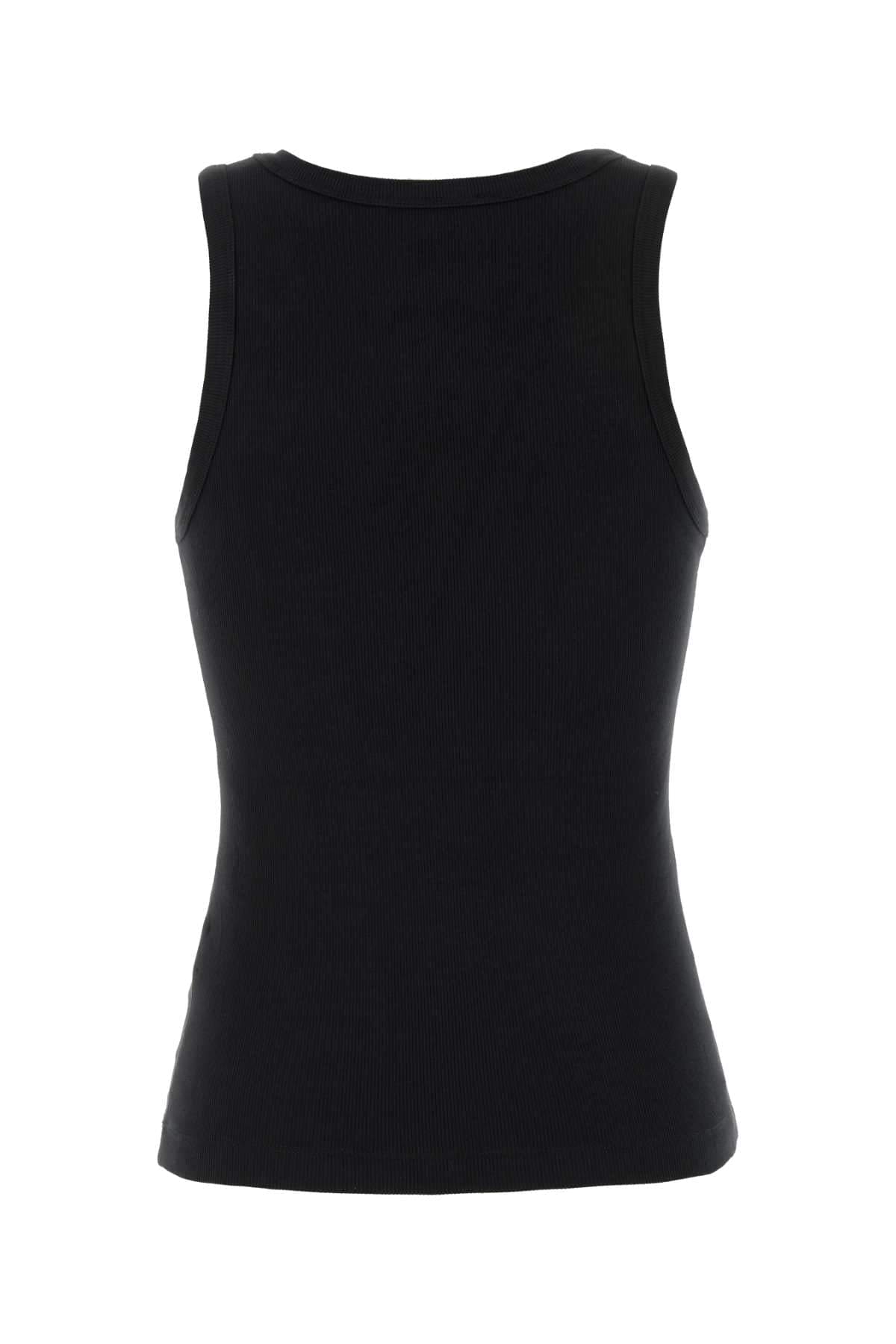 Diesel Women Black Stretch Cotton T-Ank Tank Top DIESEL