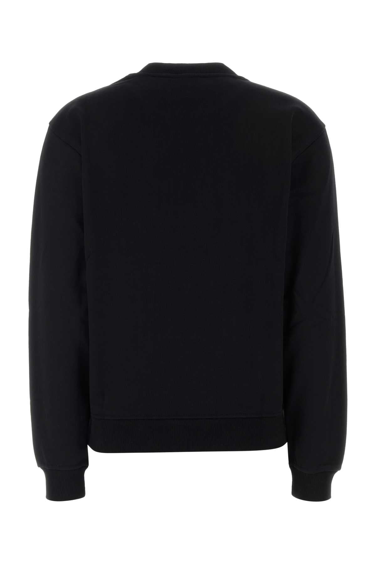 Diesel Women Black Cotton Sweatshirt DIESEL