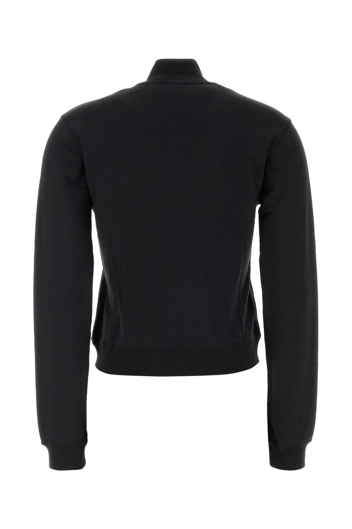 Diesel Women Black Cotton Sweatshirt DIESEL