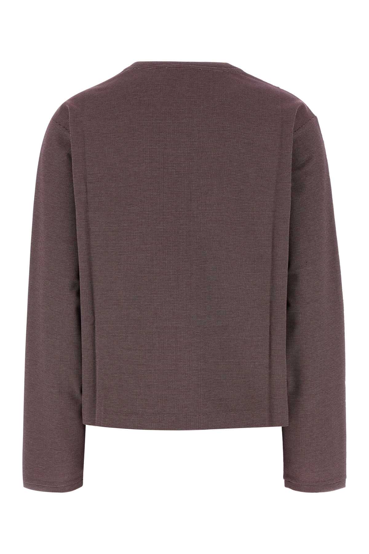 Miu Miu Women Two-Tone Jersey T-Shirt MIU MIU