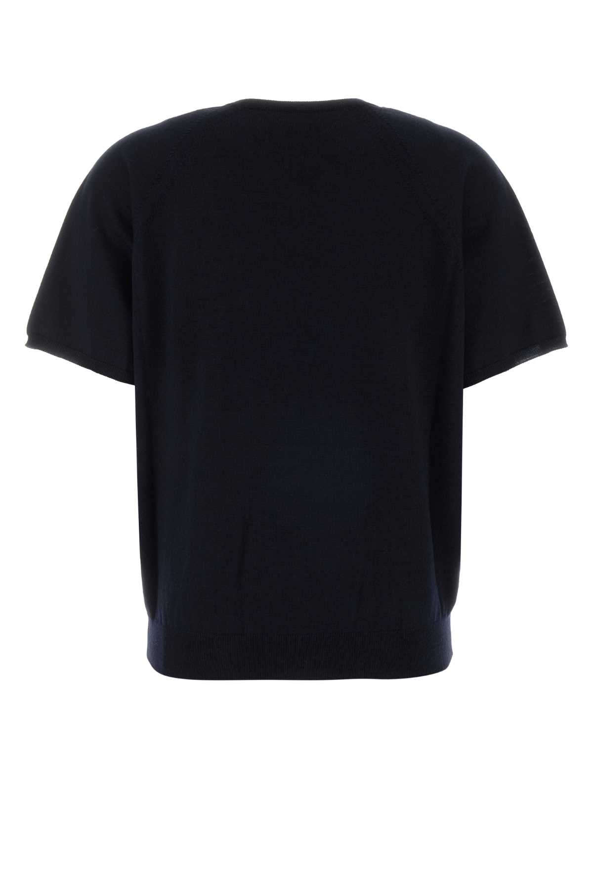 Miu Miu Women Midnight Blue Wool Sweater MIU MIU