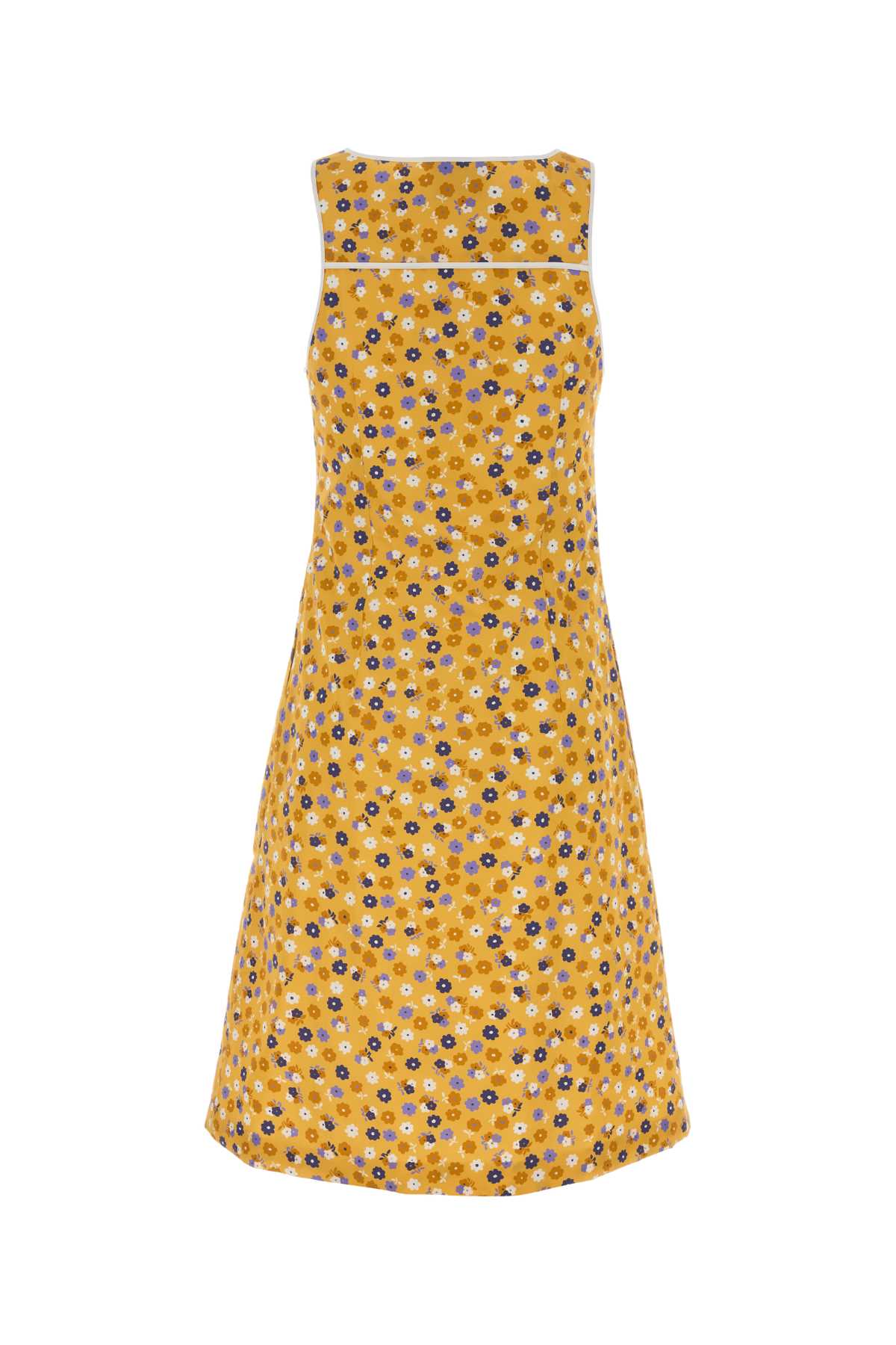 Miu Miu Women Printed Poplin Dress MIU MIU