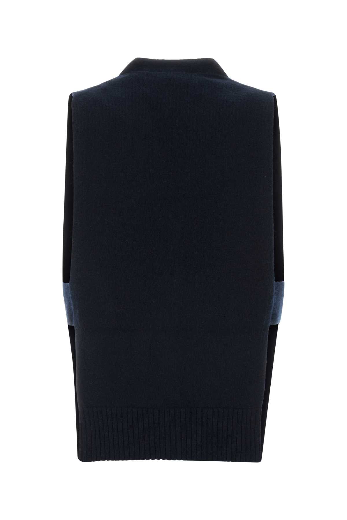 Miu Miu Women Midnight Blue Cashmere Vest MIU MIU