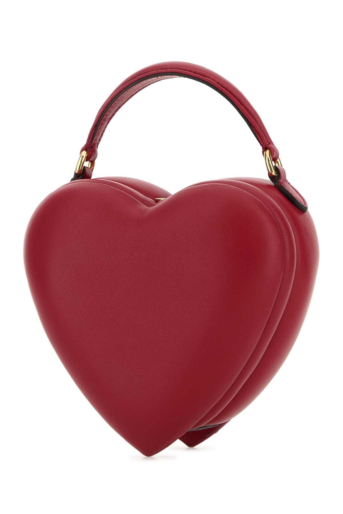 Moschino Women Red Nappa Leather Love Me Bag Handbag MOSCHINO