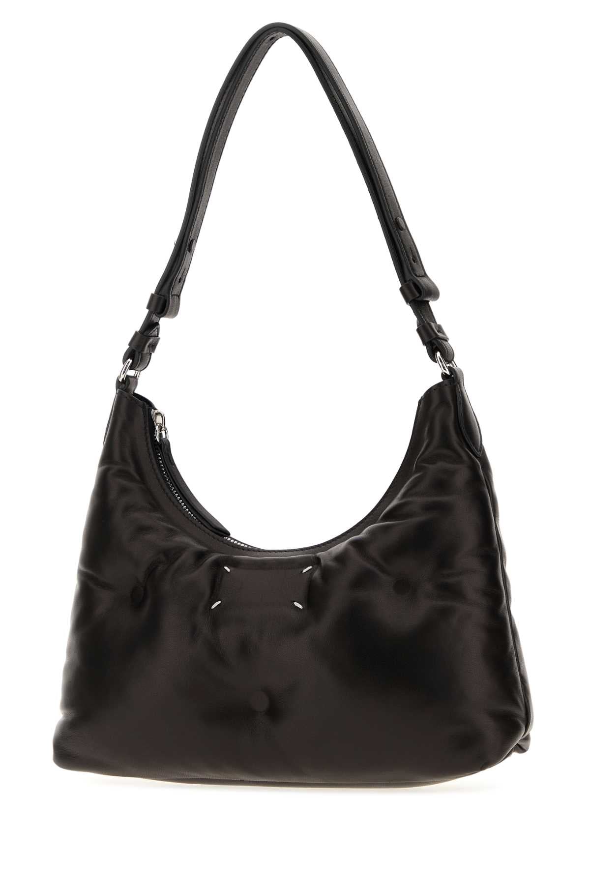 Maison Margiela Women Black Leather Small Glam Slam Shoulder Bag MAISON MARGIELA