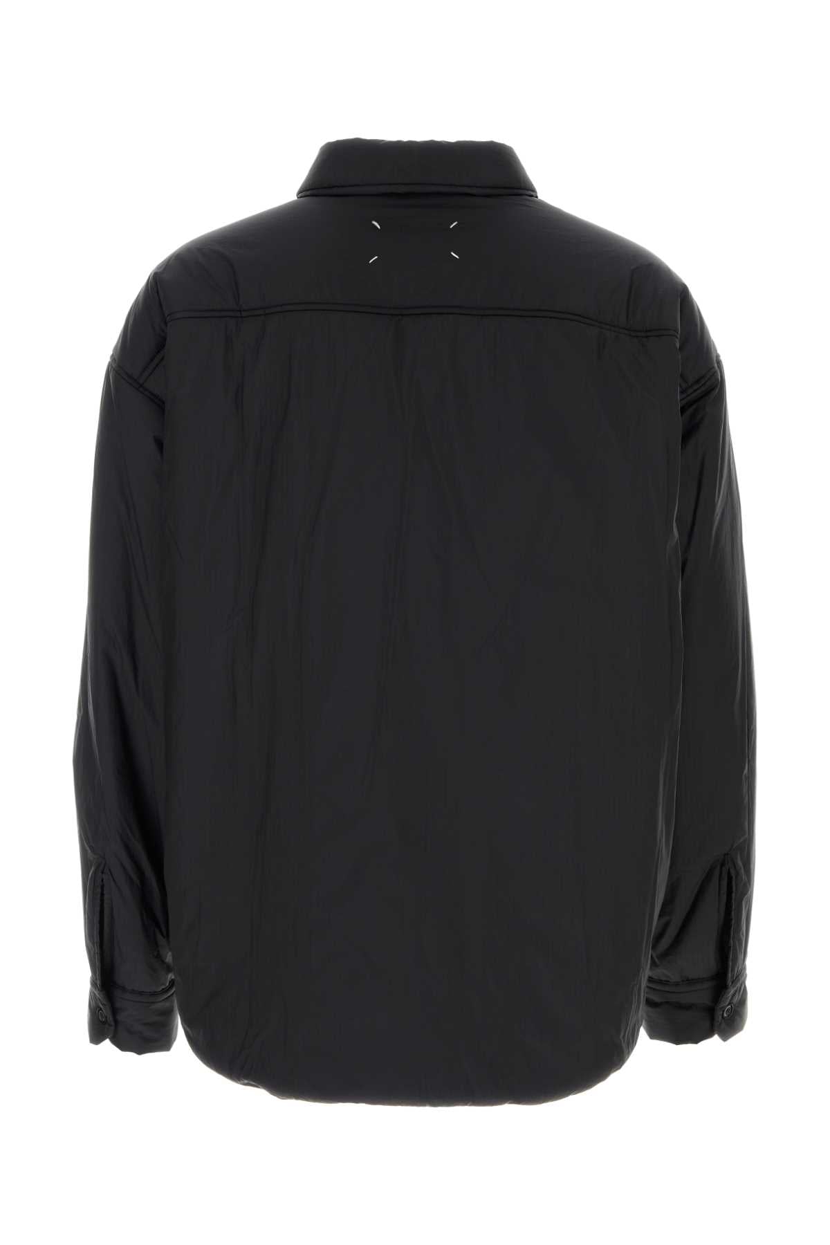 Maison Margiela Men Black Nylon Oversize Padded Jacket MAISON MARGIELA
