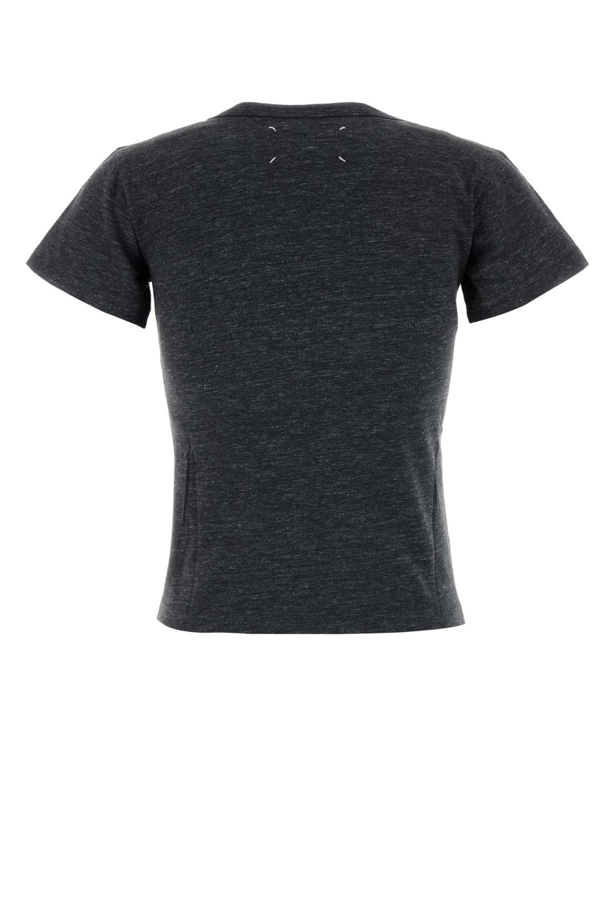 Maison Margiela Women Charcoal Cotton T-Shirt MAISON MARGIELA
