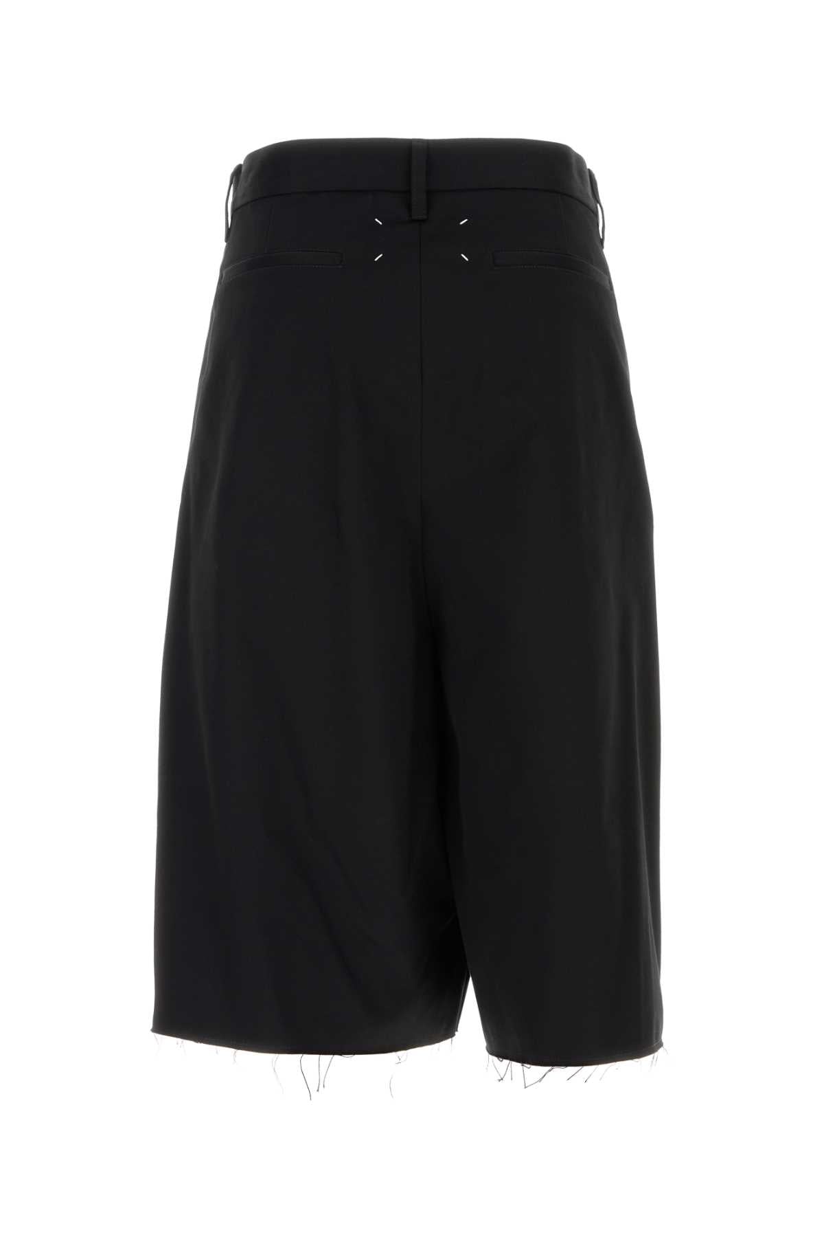 Maison Margiela Women Black Cotton Bermuda Shorts MAISON MARGIELA