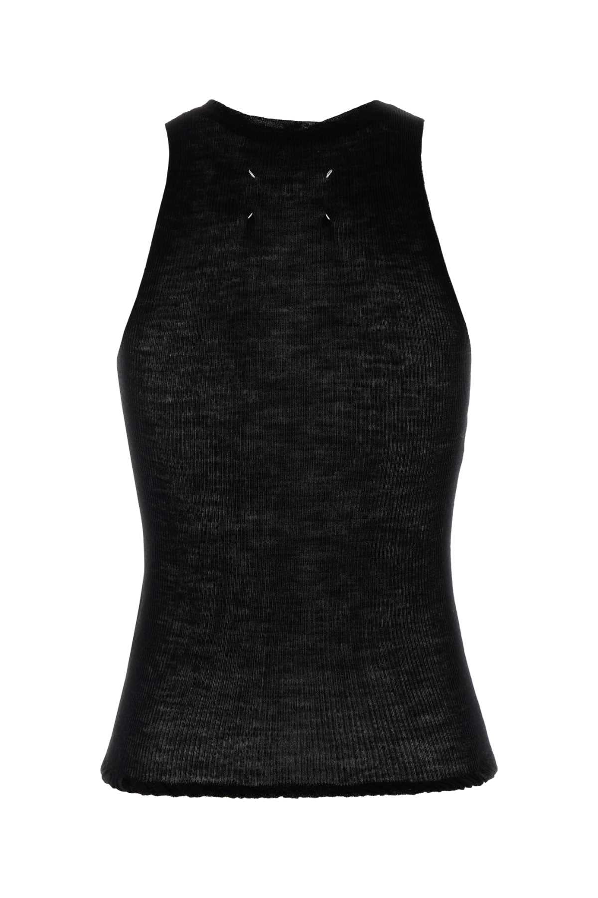 Maison Margiela Women Black Knit Tank Top MAISON MARGIELA