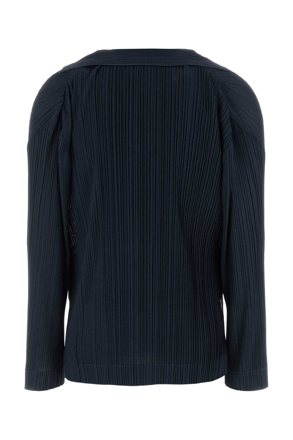 Giorgio Armani Women Navy Blue Jersey Blouse GIORGIO ARMANI
