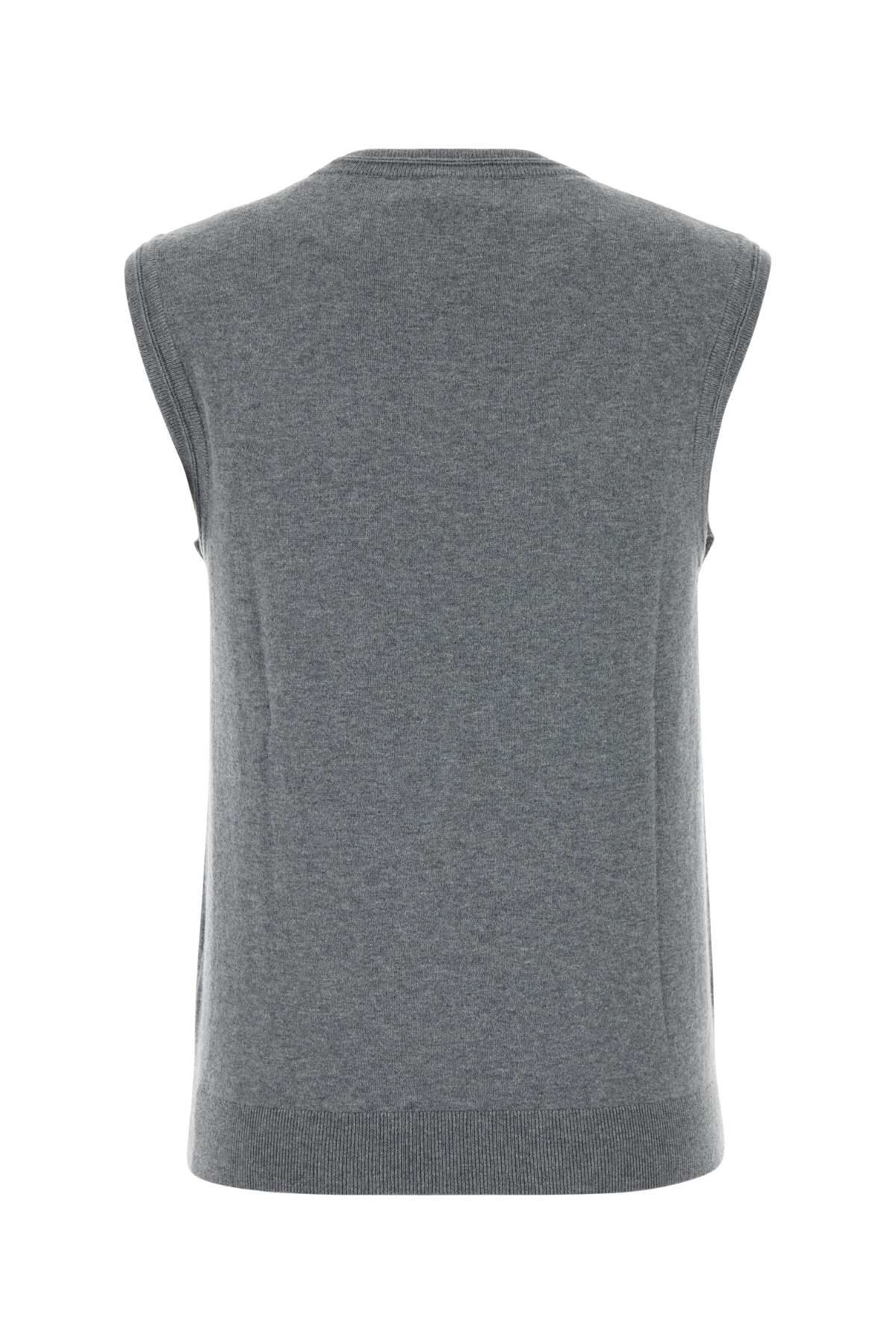 Lisa Yang Women Grey Cotton Blend Agna Vest LISA YANG