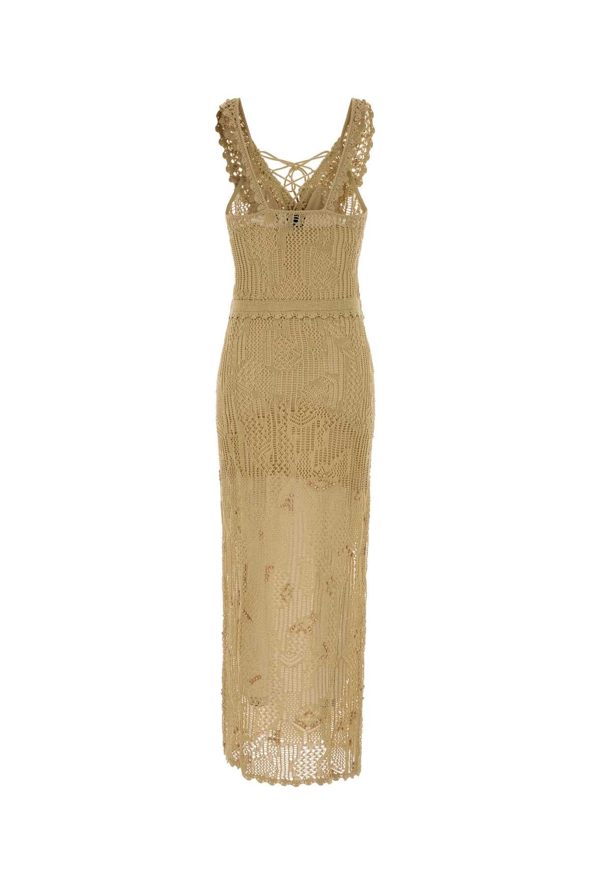 Isabel Marant Women Beige Crochet Ornella Dress ISABEL MARANT