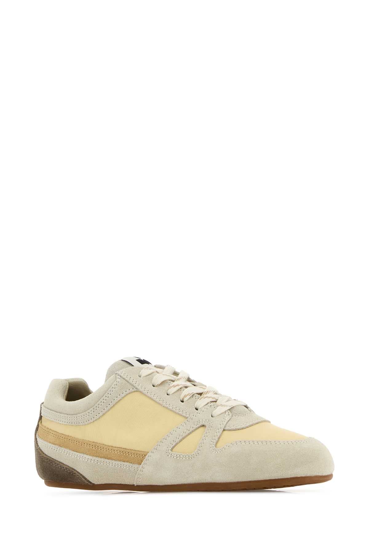 Isabel Marant Women Two-Tone Suede And Canvas Senny Sneakers ISABEL MARANT