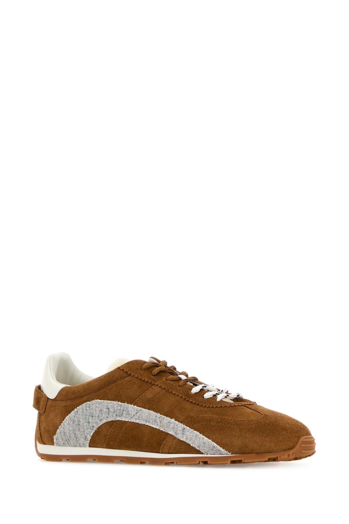Dsquared Men Brown Suede Dc-642 Sneakers DSQUARED2
