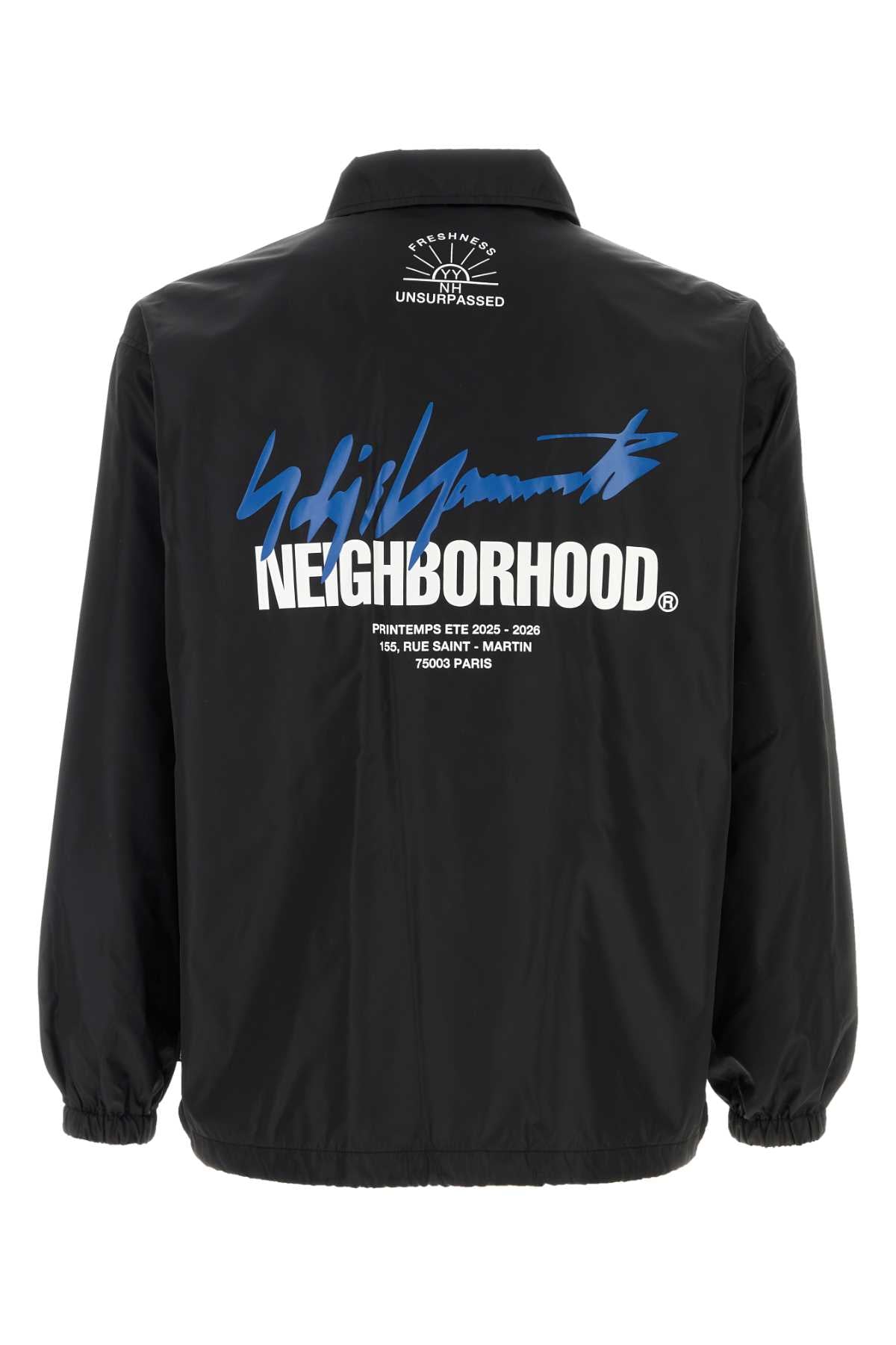 Yohji Yamamoto Men Black Nylon Yohji Yamamoto X Neighborhood Windbreaker YOHJI YAMAMOTO