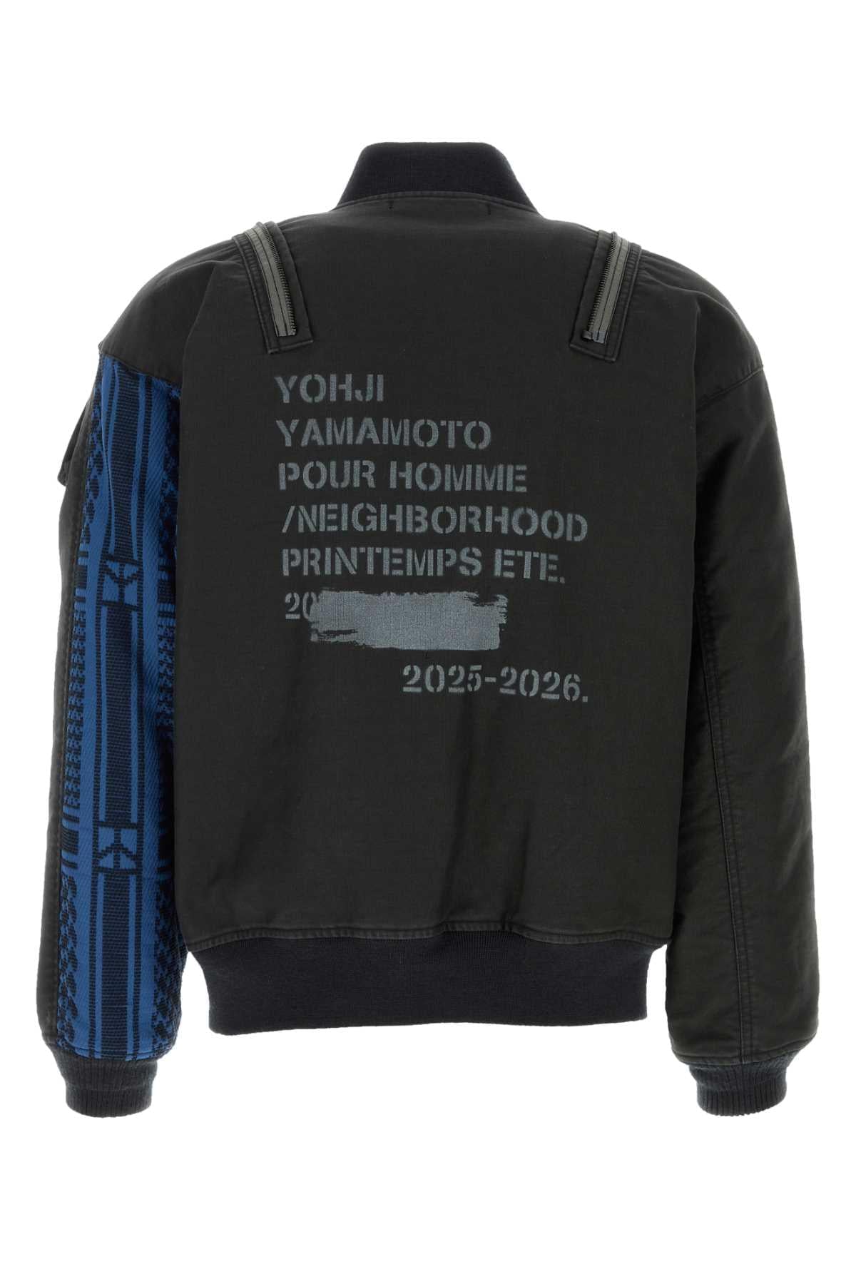 Yohji Yamamoto Men Black Denim Yohji Yamamoto X Neighborhood Bomber Jacket YOHJI YAMAMOTO