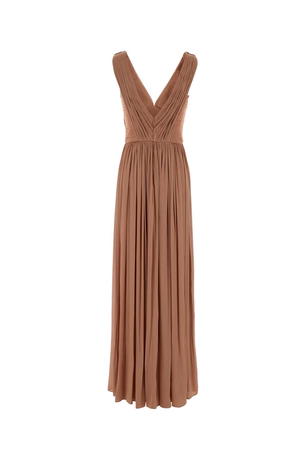 Costarellos Women Powder Pink Georgette Anilia Long Dress COSTARELLOS