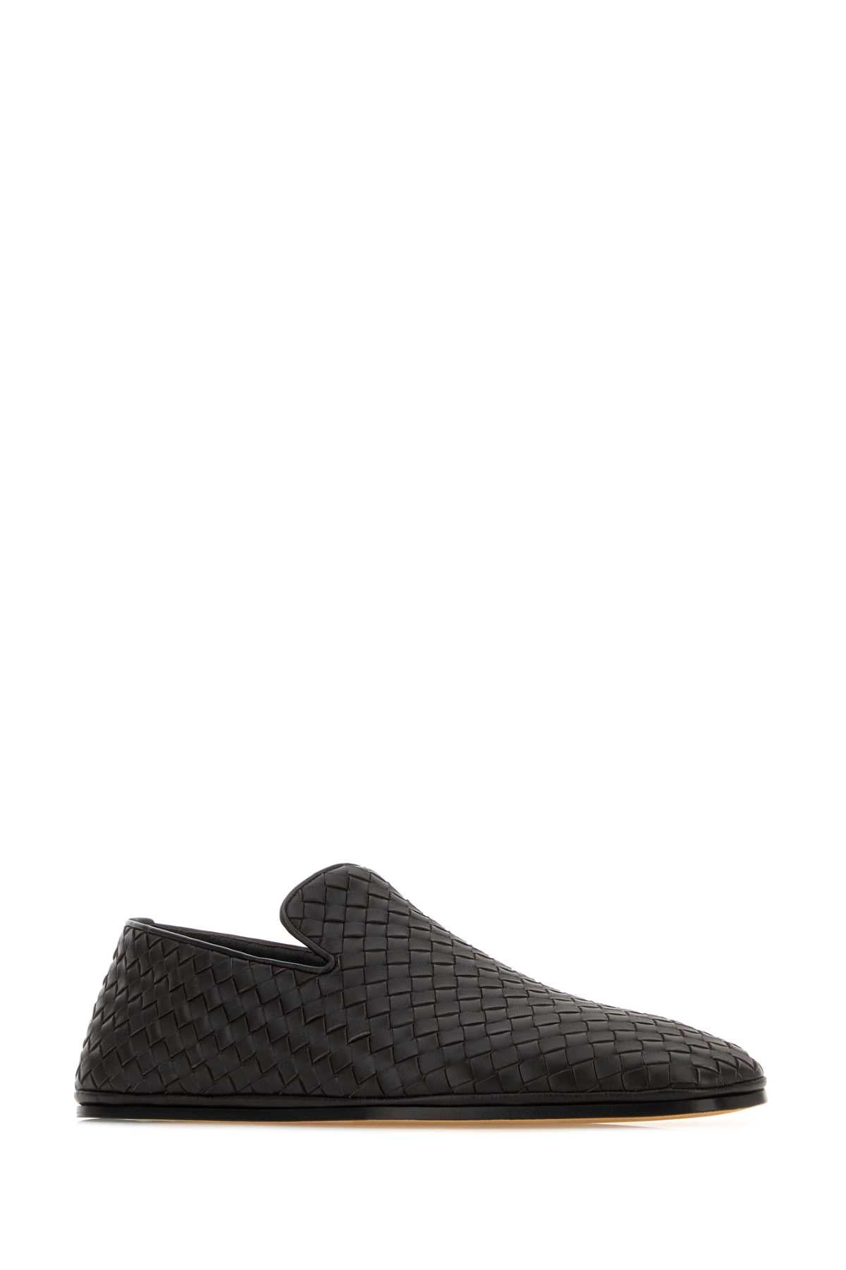 Bottega Veneta Men Dark Brown Leather Palazzo Loafers BOTTEGA VENETA