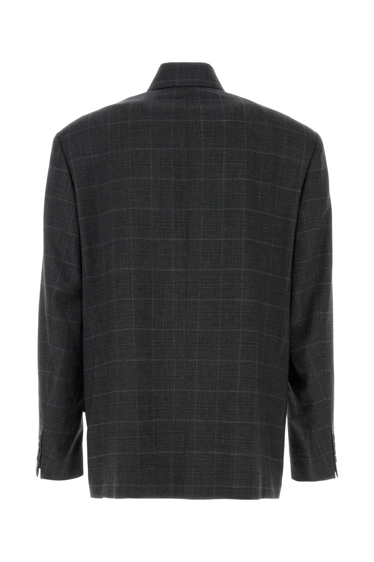 Balenciaga Men Embroidered Wool Blazer BALENCIAGA