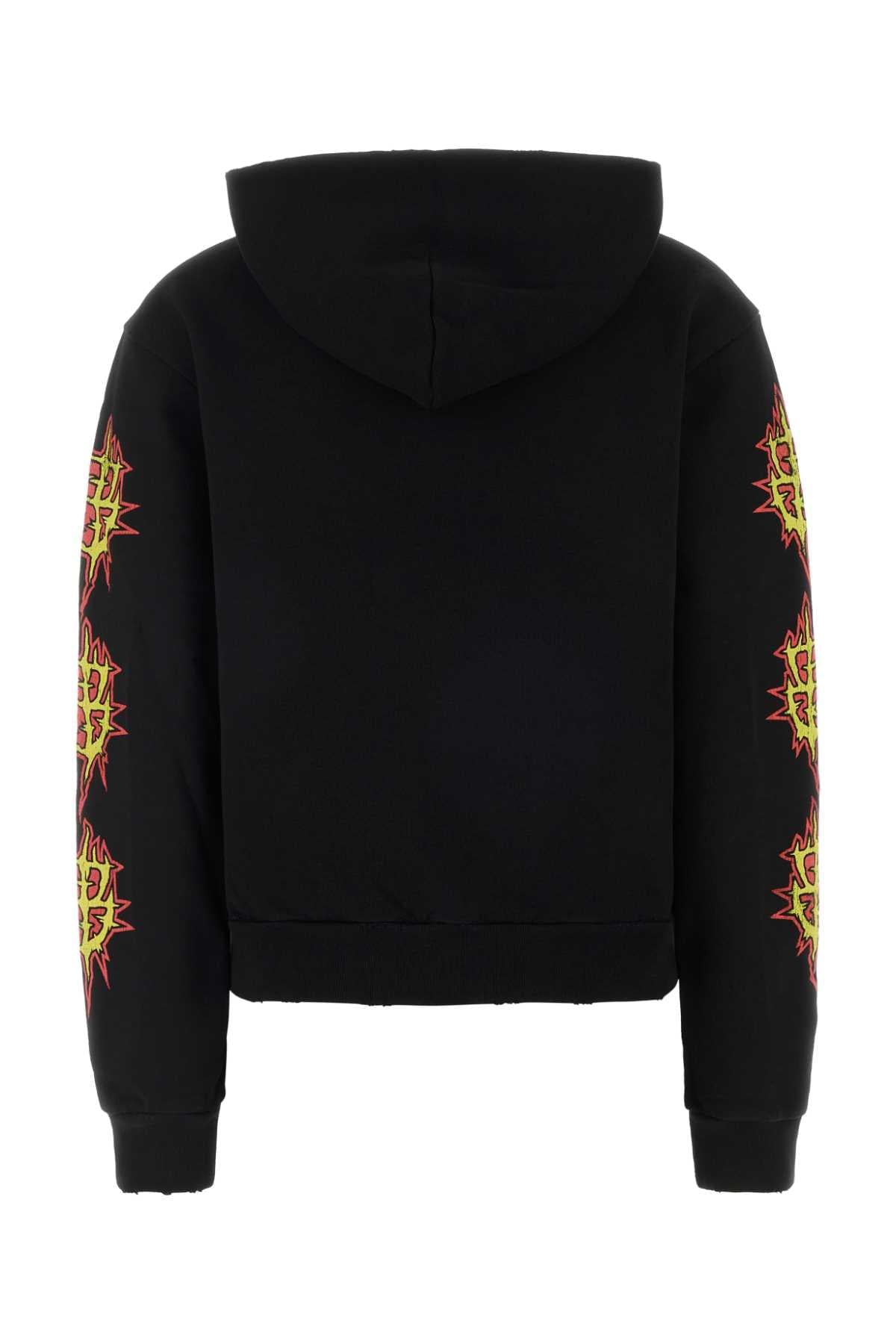 Balenciaga Women Black Cotton Sweatshirt BALENCIAGA