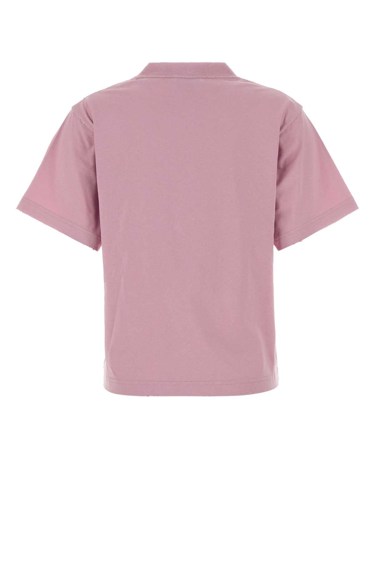 Balenciaga Women Pink Cotton T-Shirt BALENCIAGA