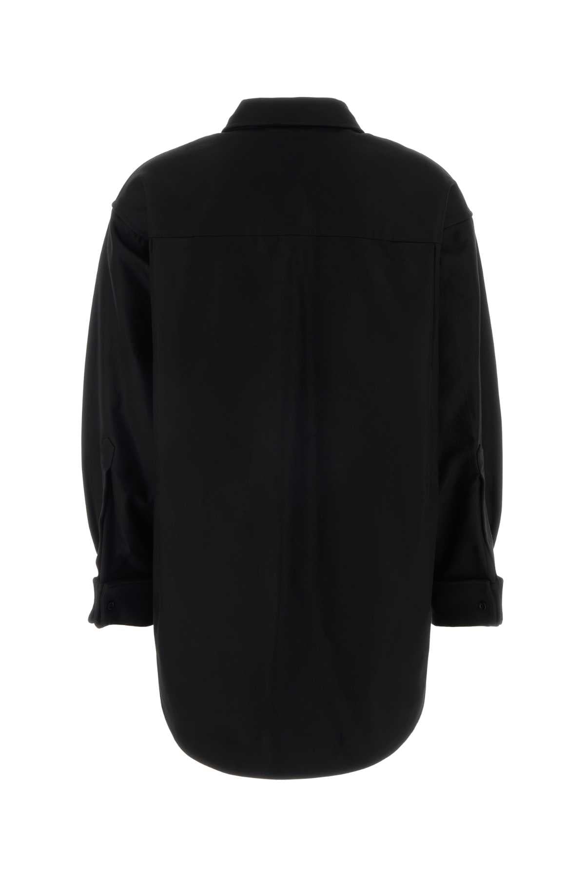 Balenciaga Women Black Gabardine Shirt BALENCIAGA