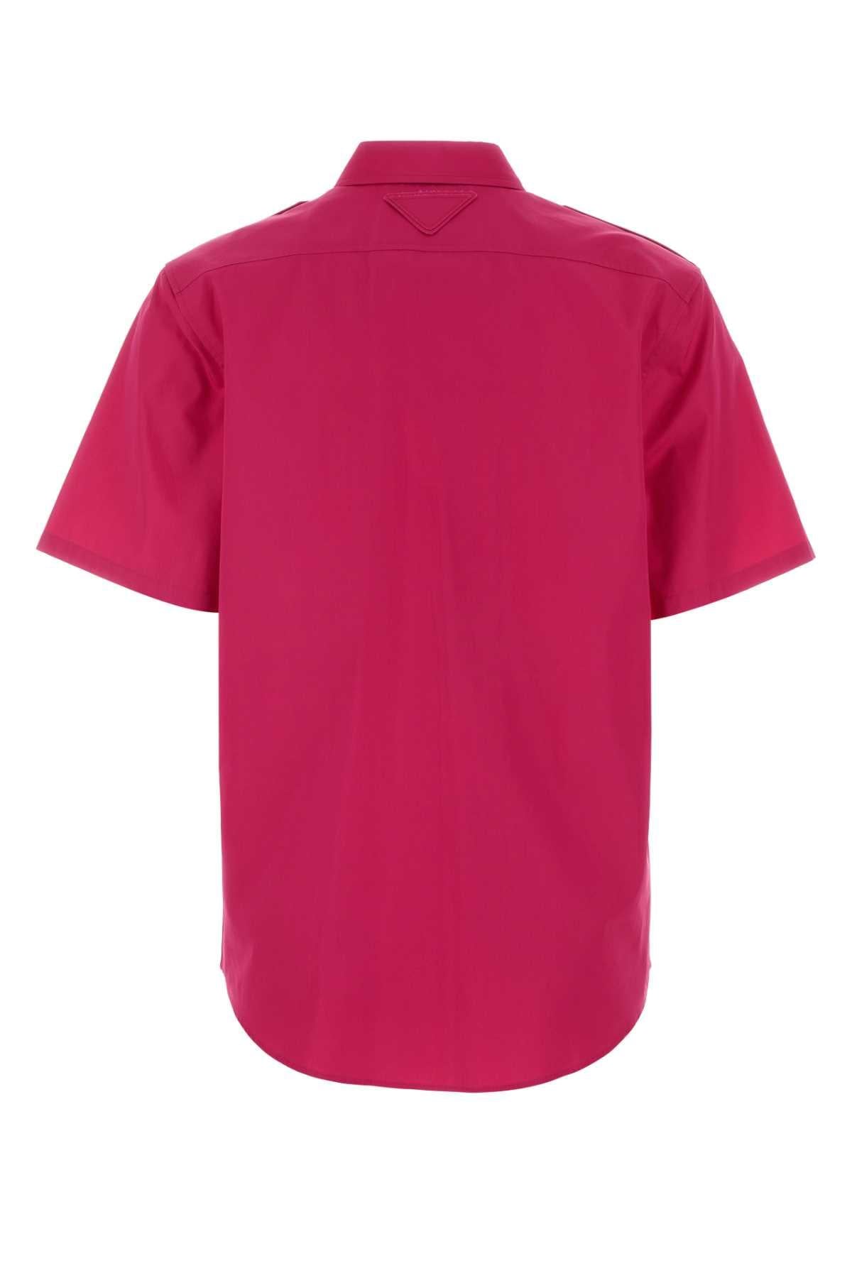 Prada Women Fuchsia Poplin Shirt PRADA