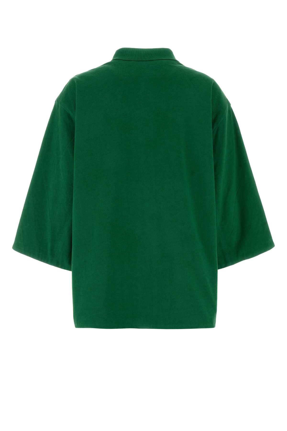 Prada Women Grass Green Piquet Jacket PRADA